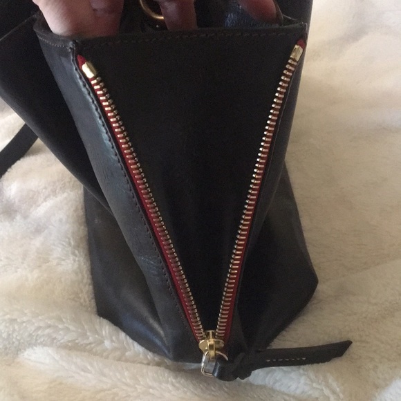 Black leather tote large - Picture 9 of 15